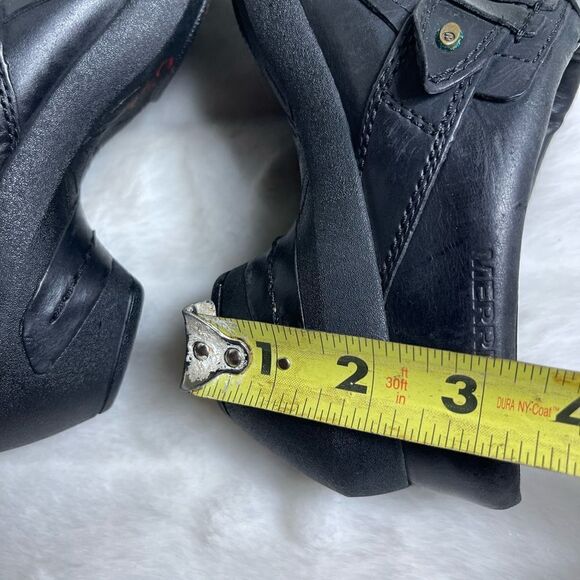 Merrell Womens Black Leather  Clogs Comfort Shoes Size 9 - Picture 9 of 10